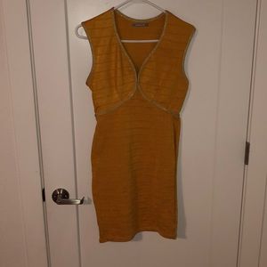 Gold bandage dress